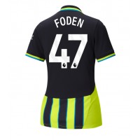 Manchester City Phil Foden #47 Fotballklær Bortedrakt Dame 2024-25 Kortermet